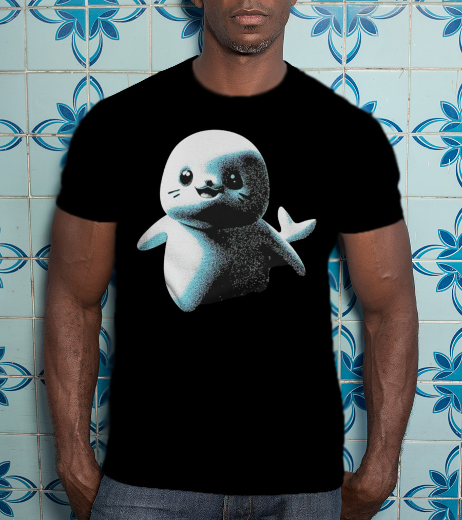 Distressed Spectre Sappy Seals Cute Sea Animal T-Shirt