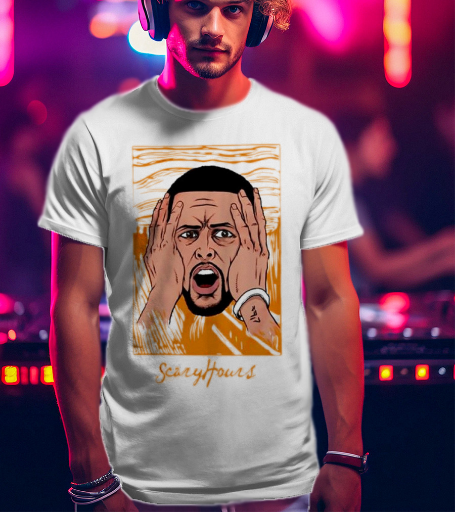 Drake Scary Hours White Munch Scream T-Shirt