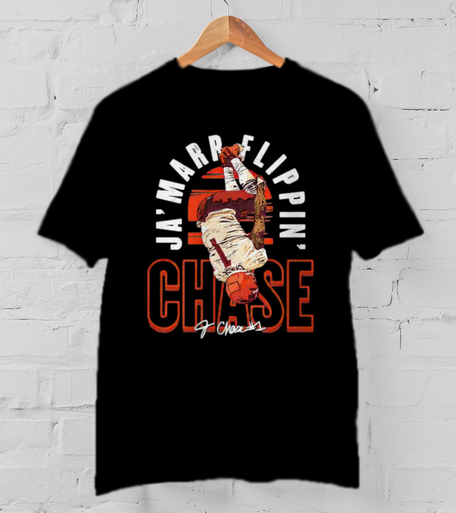 Ja'Marr Chase Flippin' Cincinnati Signature 1 Chase T-Shirt