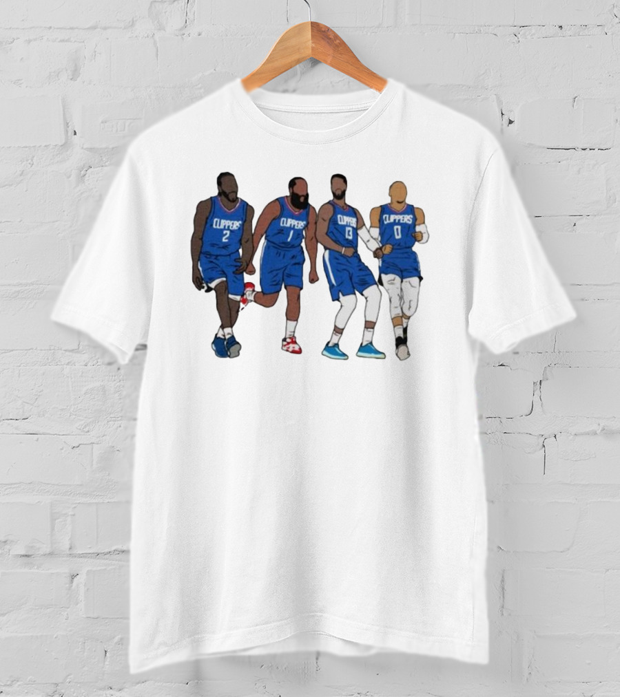 Kawhi Harden PG Russ Clippers Basketball Team Players T-Shirt
