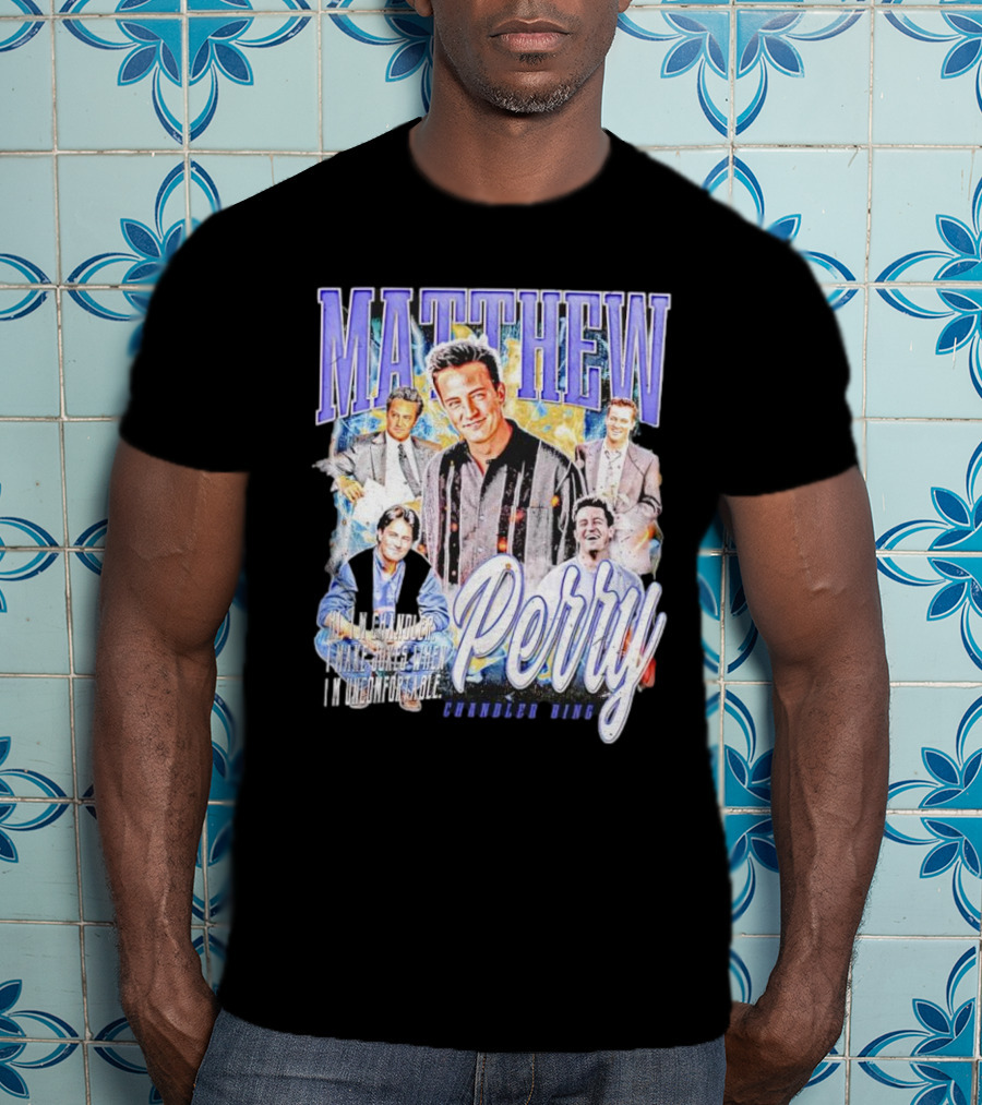MATTHEW PERRY Chandler Bing I'm Unemployable T-Shirt