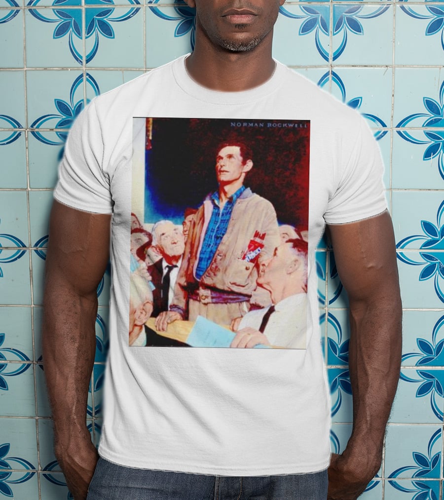 Norman Rockwell Freedom Of Speech Twizzlers Edition T-Shirt