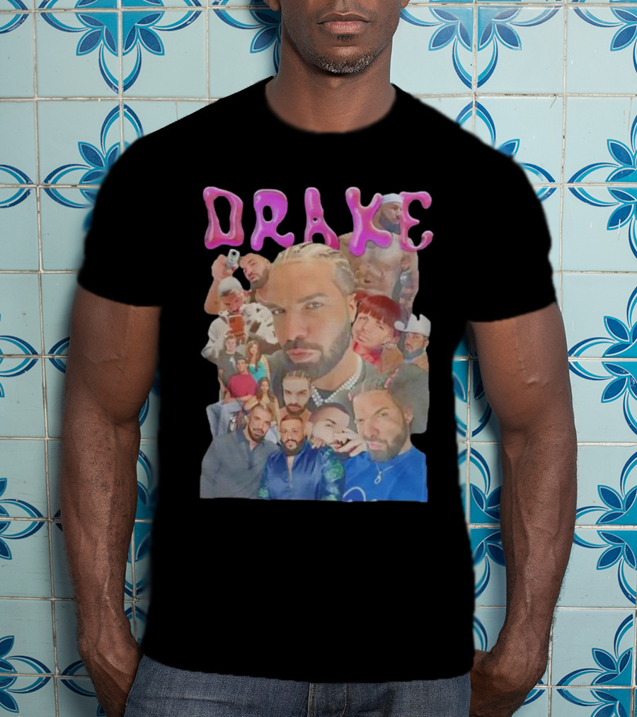 Drake Multi-Portrait Collage T-Shirt