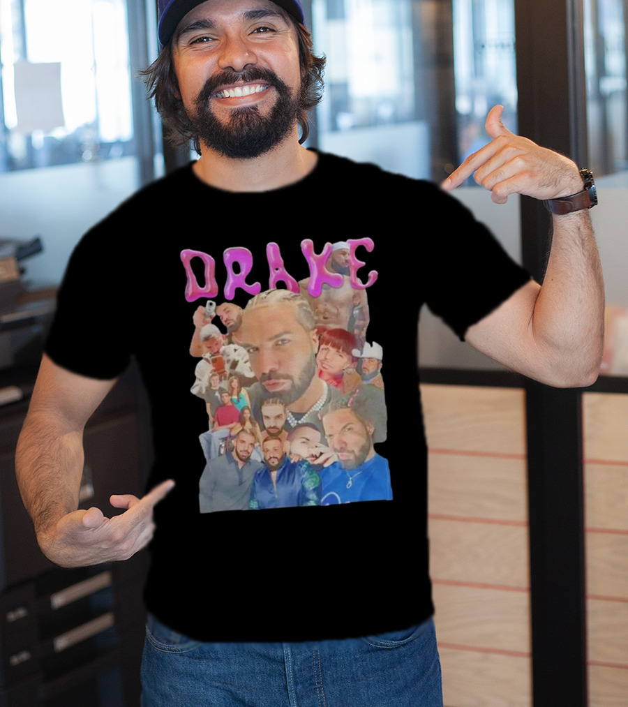 Drake Multi-Portrait Collage T-Shirt