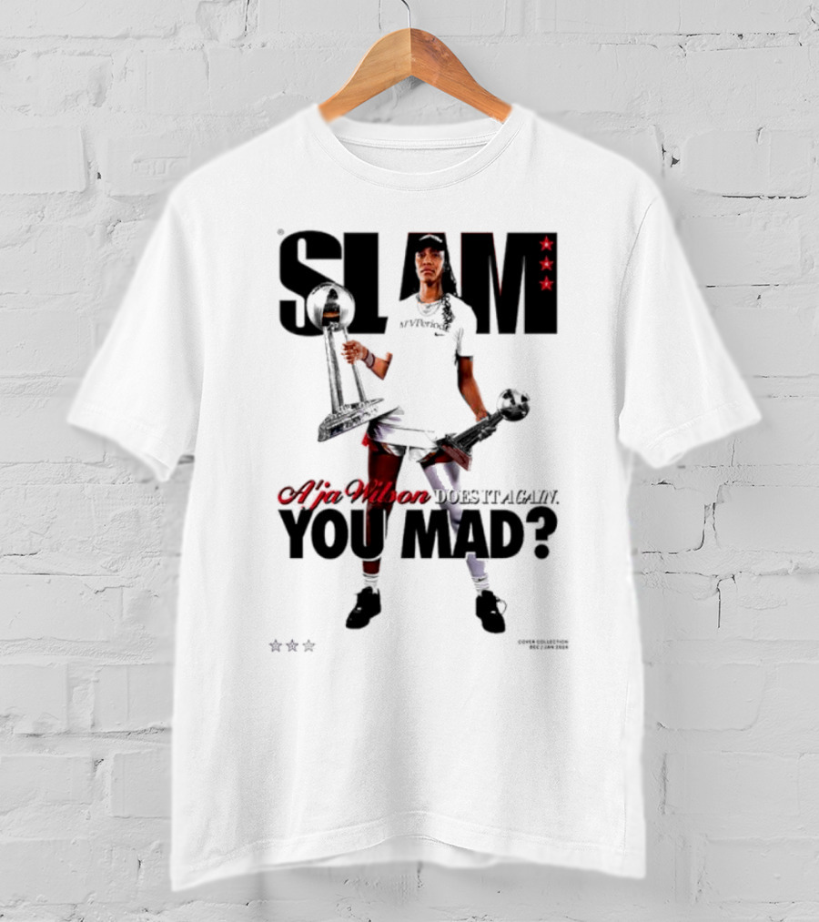 SLAM A'ja Wilson Does It Again You Mad? T-Shirt