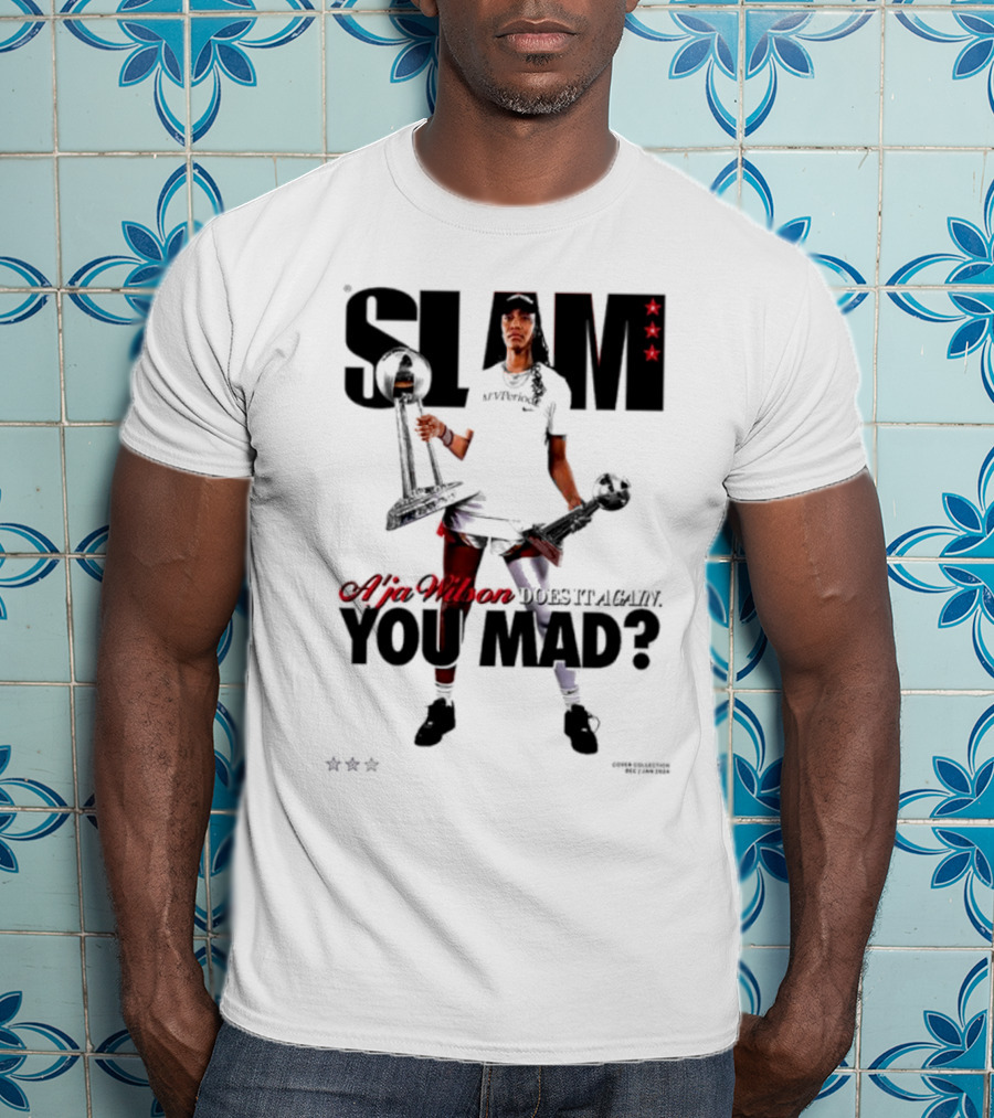 SLAM A'ja Wilson Does It Again You Mad? T-Shirt