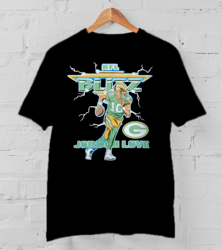 NFL Blitz Jordan Love Packers T-Shirt