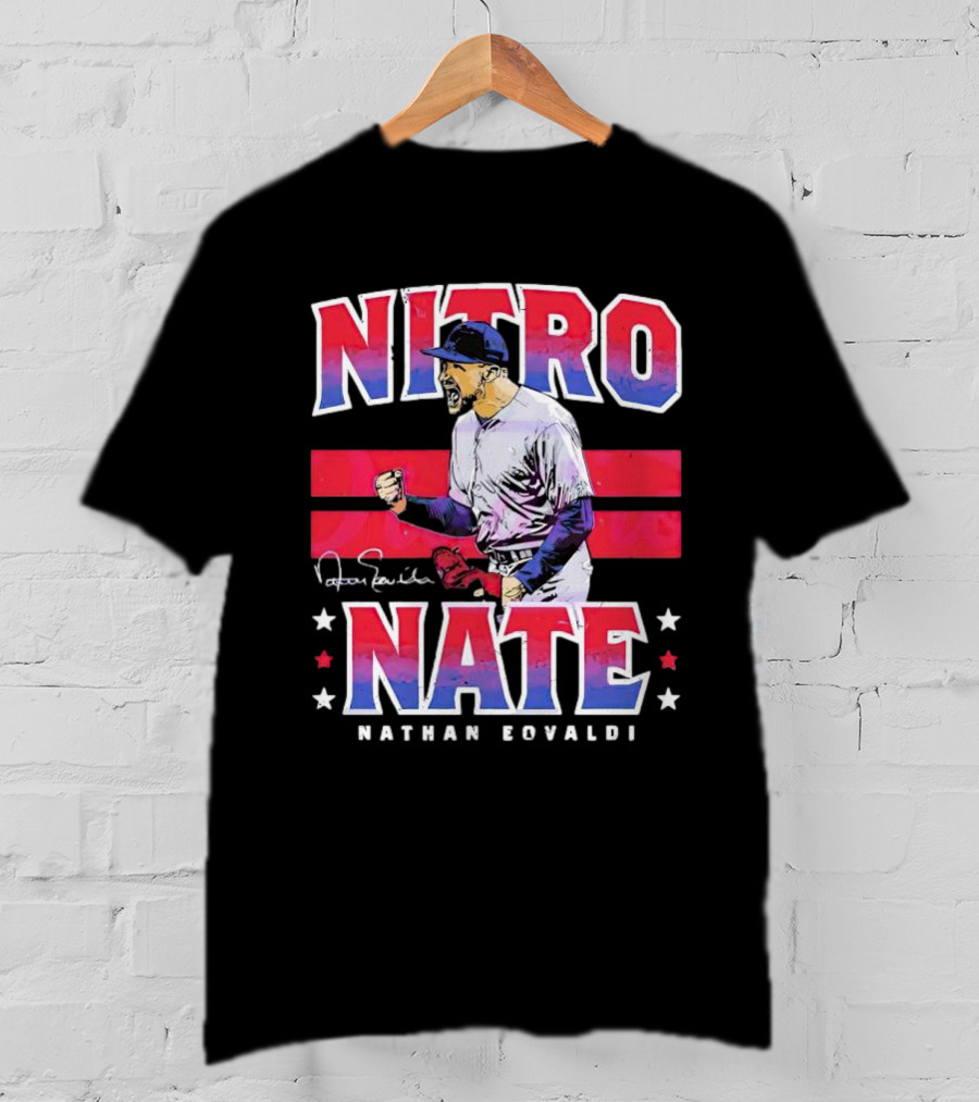 Nitro Nate Nathan Eovaldi Signature Baseball T-Shirt