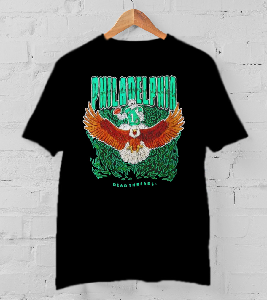 Philadelphia Football Eagle Dead Threads T-Shirt