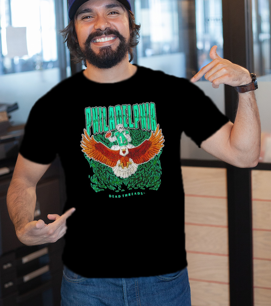 Philadelphia Football Eagle Dead Threads T-Shirt