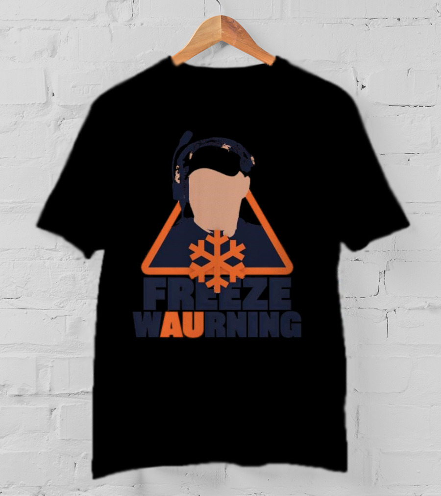 Freeze WAUrning Auburn Coaching Icon Snowflake T-Shirt
