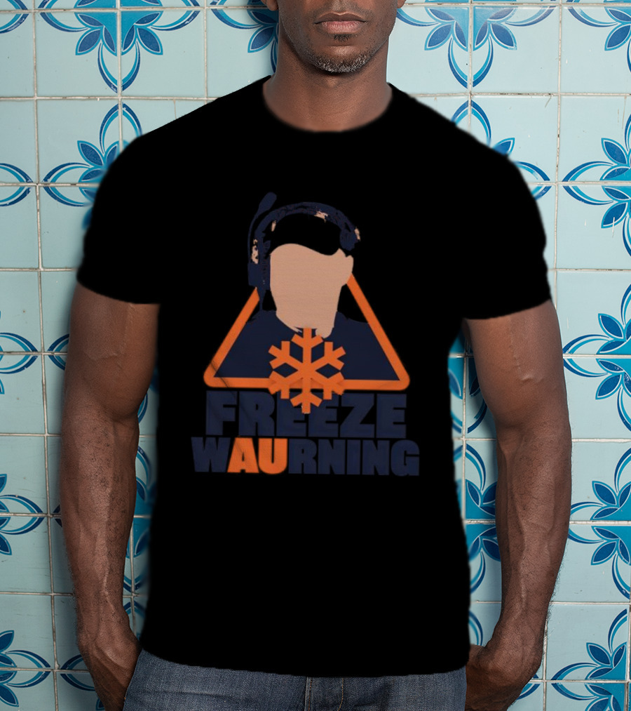 Freeze WAUrning Auburn Coaching Icon Snowflake T-Shirt