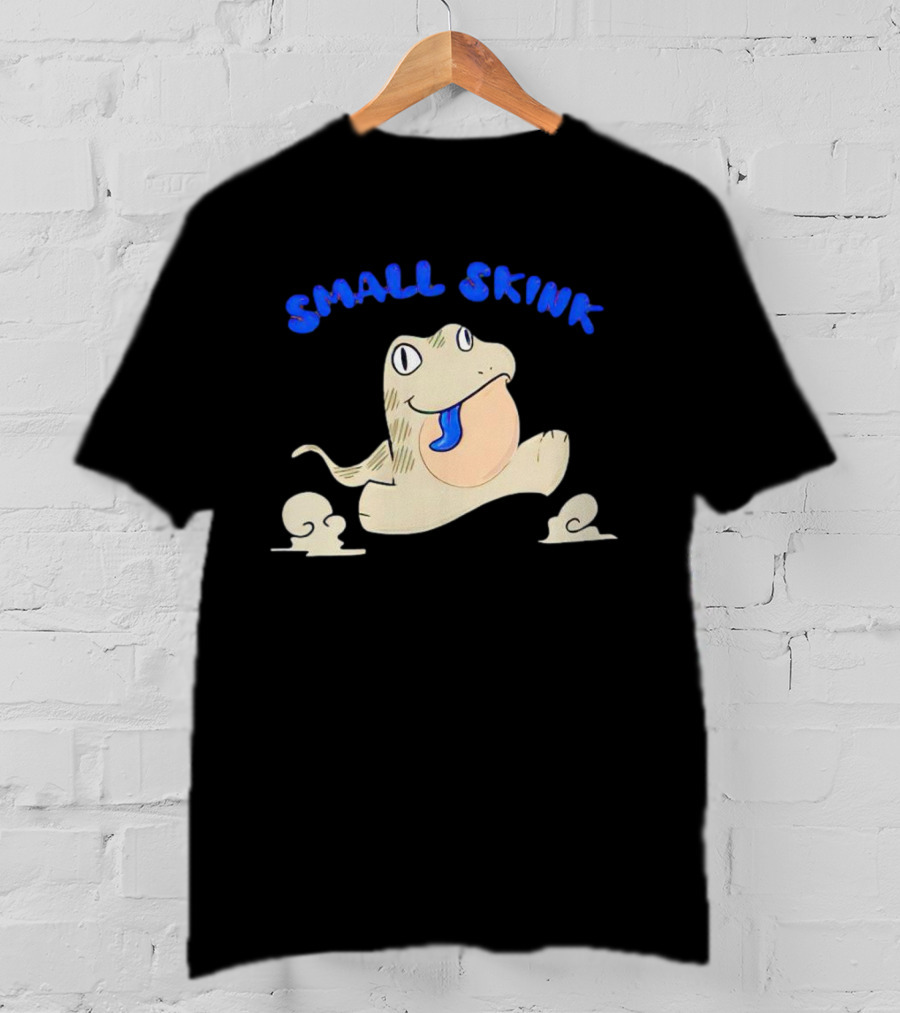 Small Skink Blue-Tongued Frog Style Retro T-Shirt