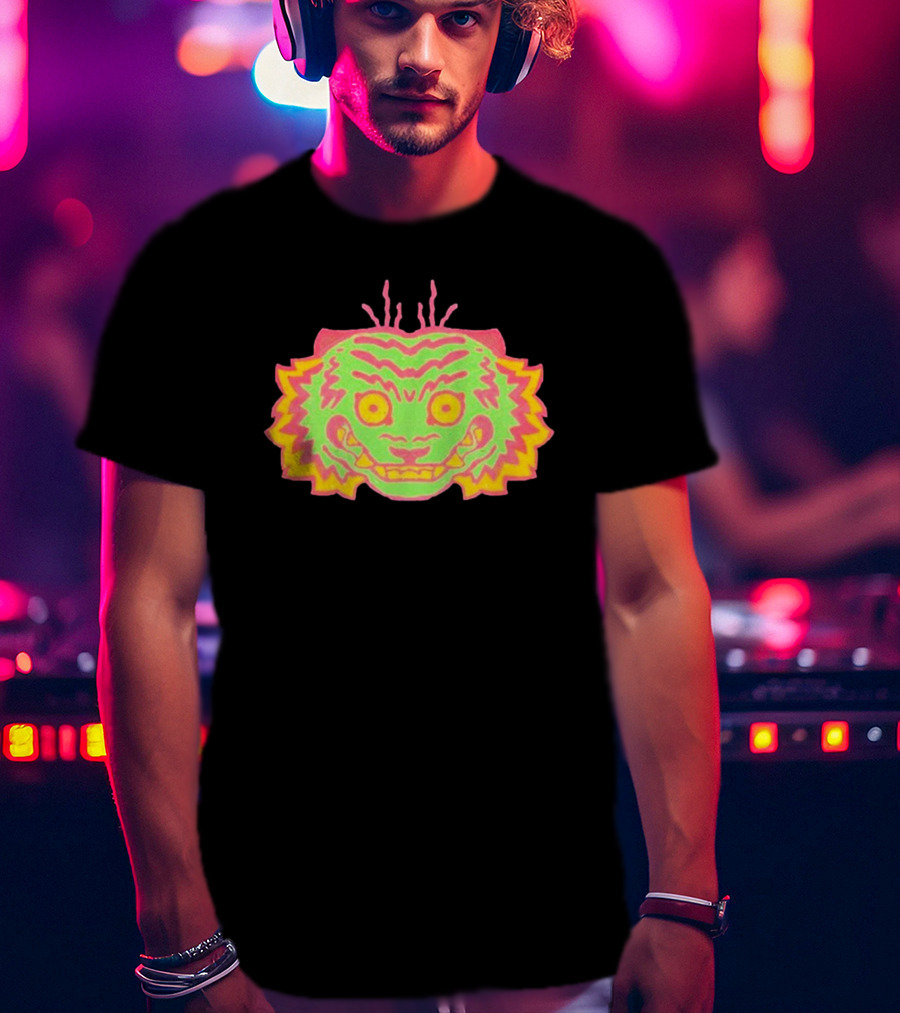 Papajoolia Tigers Neon Doodle T-Shirt