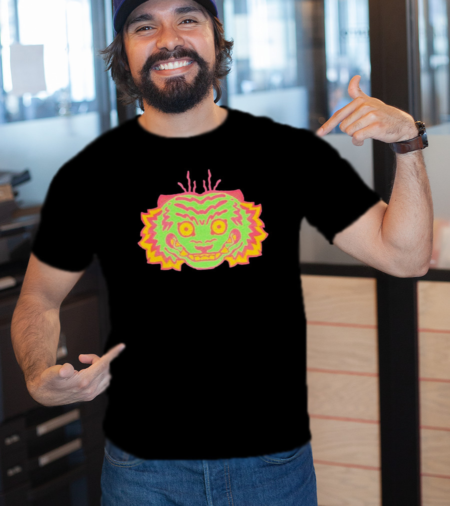 Papajoolia Tigers Neon Doodle T-Shirt