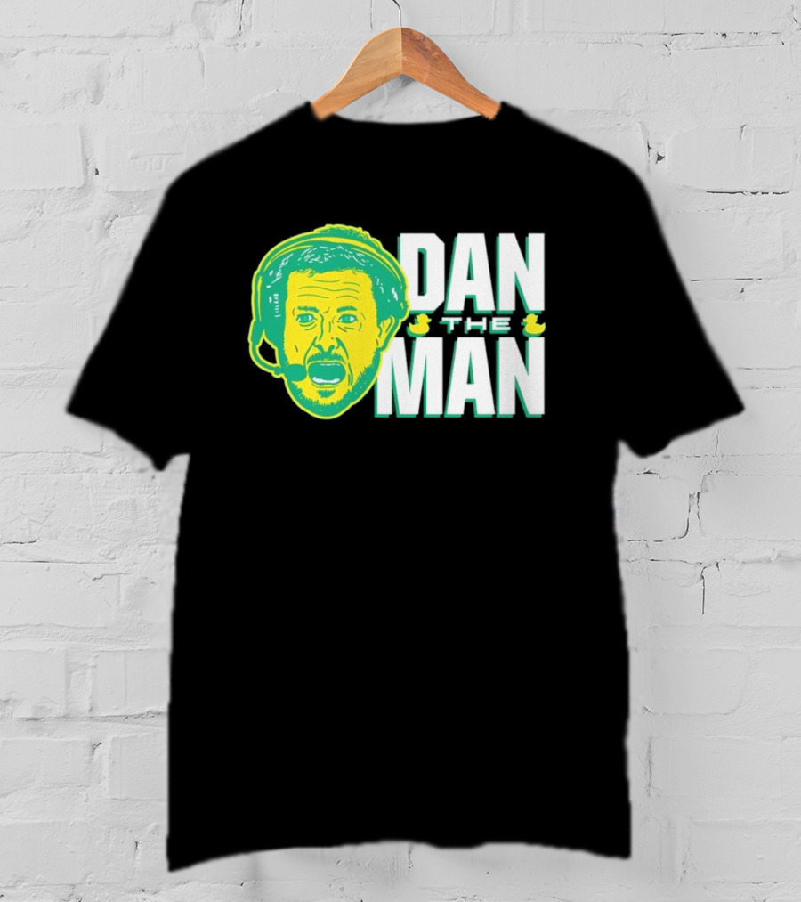 Oregon Fans Dan The Man Ducks Headset T-Shirt