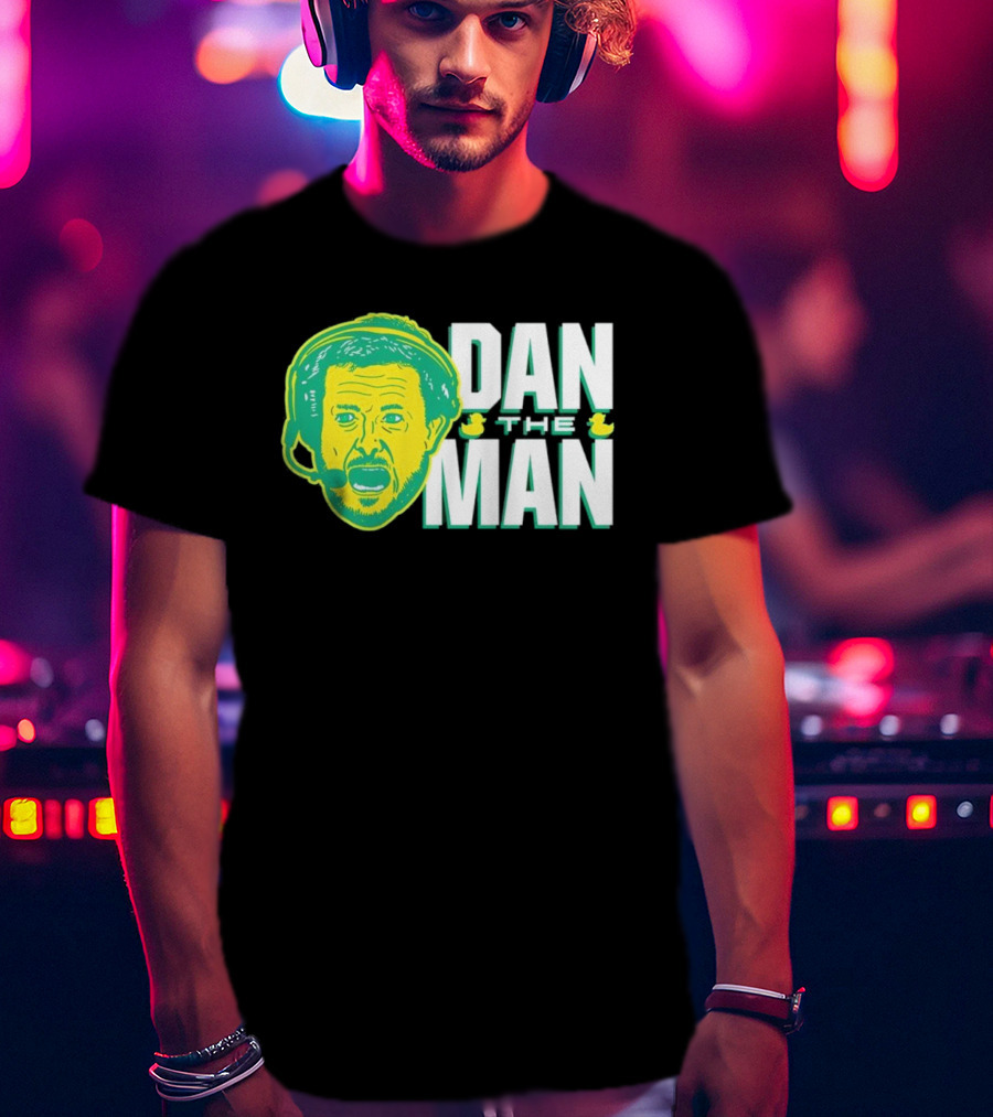 Oregon Fans Dan The Man Ducks Headset T-Shirt