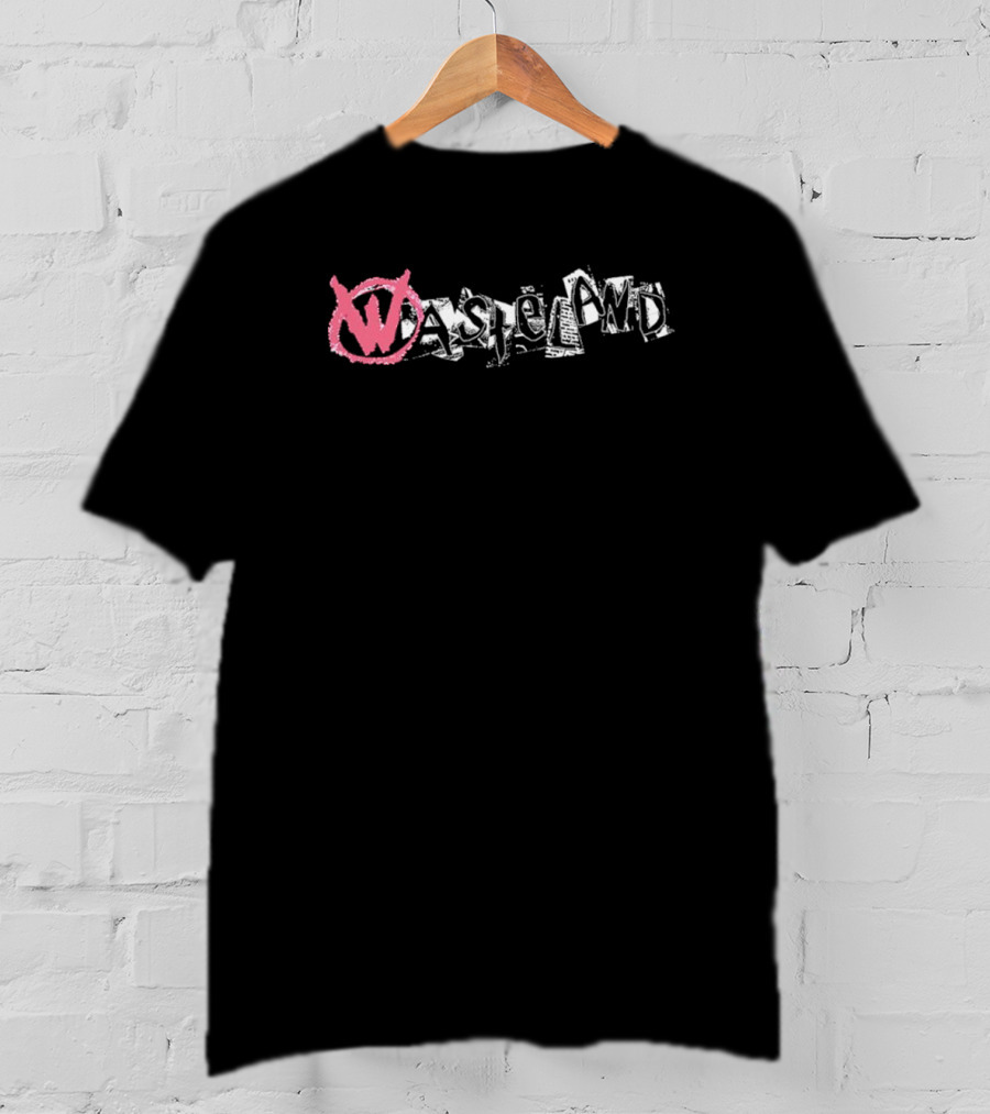 Wasteland Cut Out Grunge Pink Symbol T-Shirt