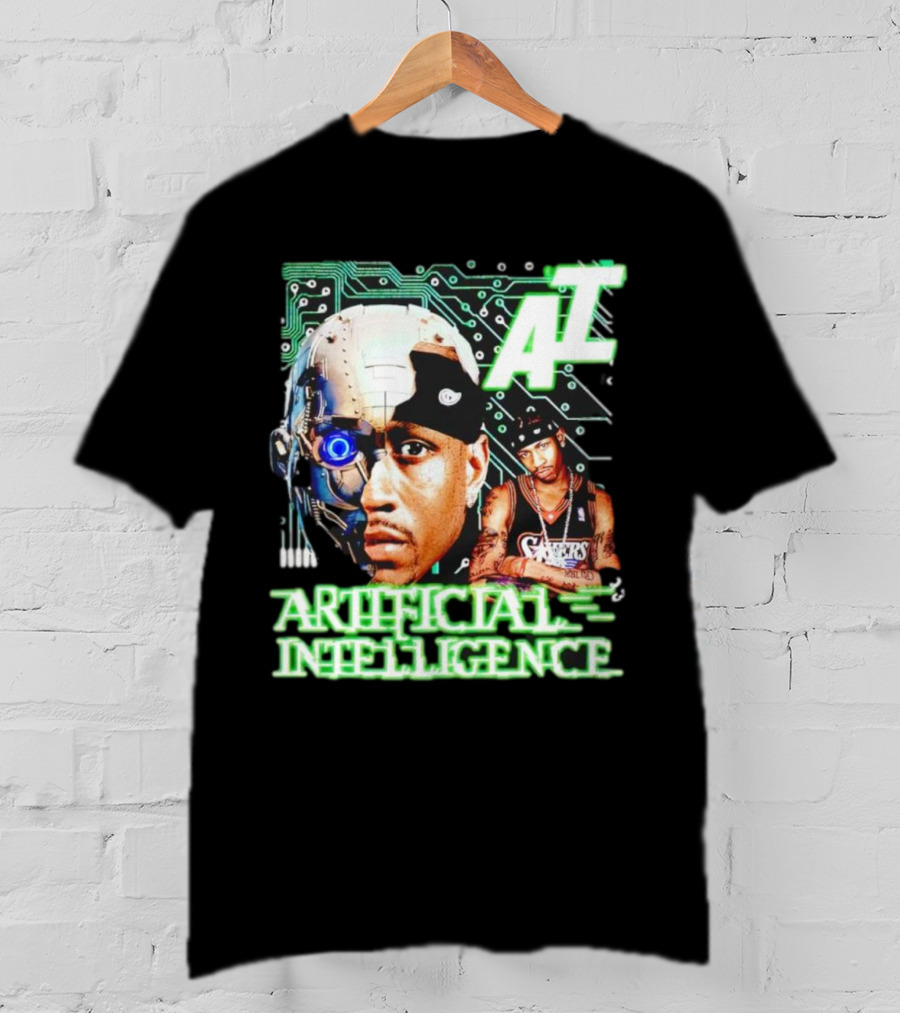 AI Allen Iverson Artificial Intelligence 76ers Cybernetic Fusion T-Shirt