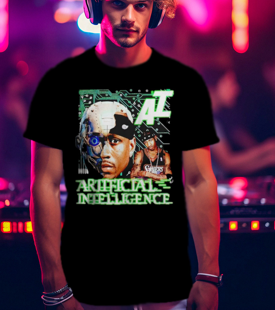 AI Allen Iverson Artificial Intelligence 76ers Cybernetic Fusion T-Shirt