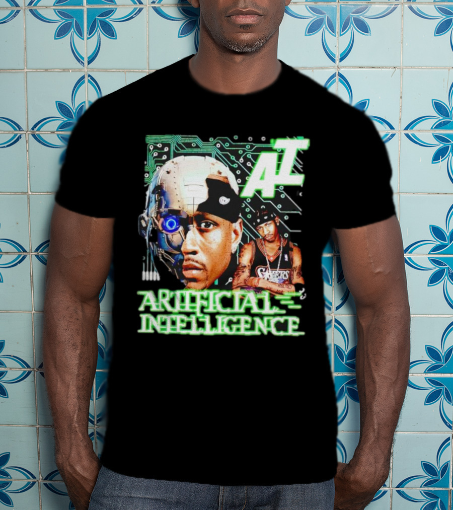 AI Allen Iverson Artificial Intelligence 76ers Cybernetic Fusion T-Shirt