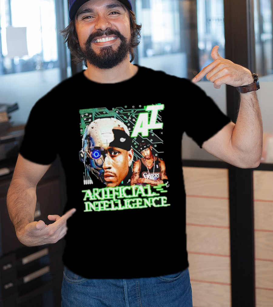 AI Allen Iverson Artificial Intelligence 76ers Cybernetic Fusion T-Shirt