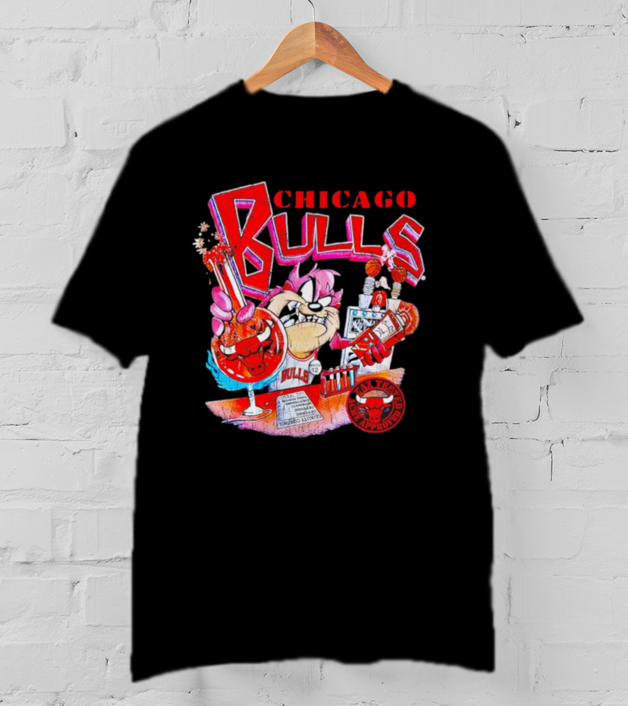 Chicago Bulls Taz NBA Mixology Martian Laboratory Mayhem T-Shirt