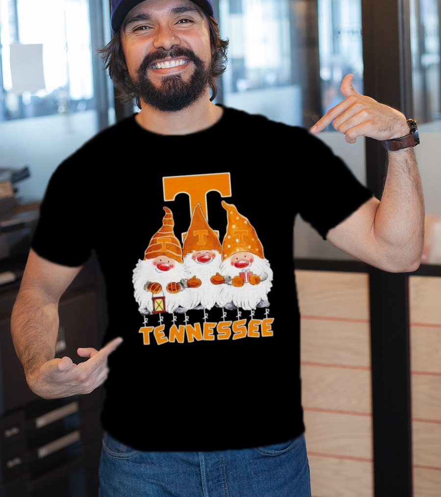 Tennessee Volunteers Christmas Gnomies With Orange T T-Shirt