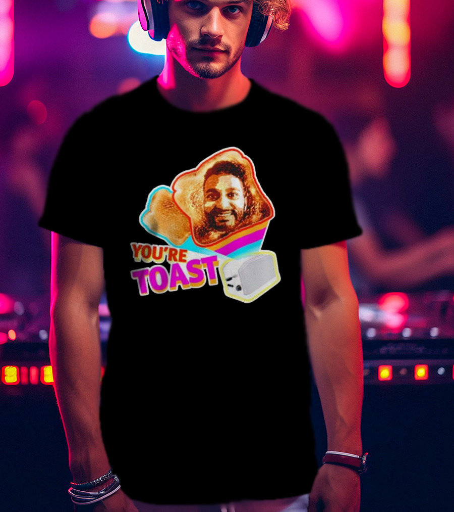 You're Toast Jonny Fairplay Toaster Face Image T-Shirt