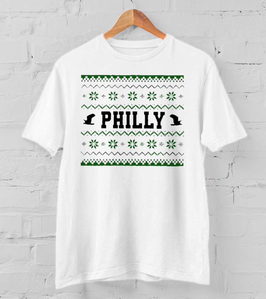 Philly Festive Eagles-Inspired Pattern Football Fan Gear T-Shirt