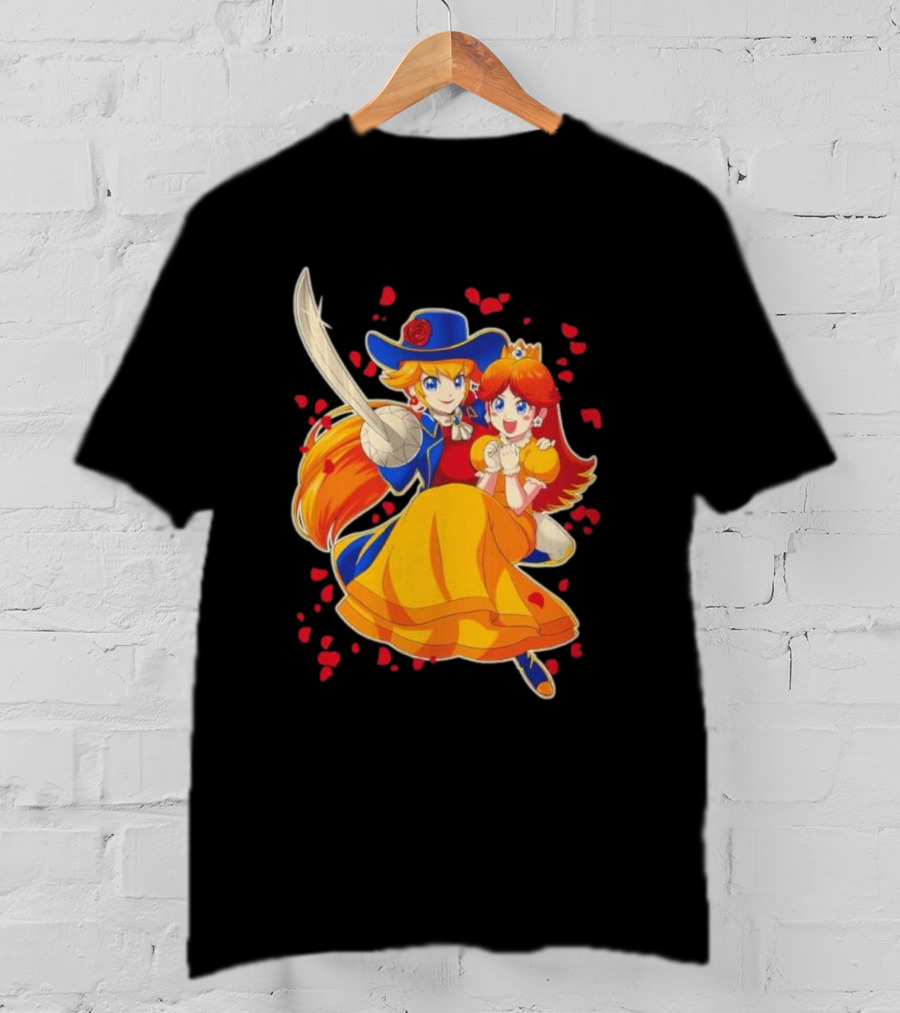 Princess To The Rescue With Heroic Duo And Heart Petals T-Shirt