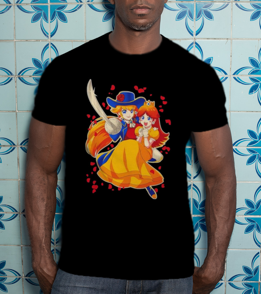 Princess To The Rescue With Heroic Duo And Heart Petals T-Shirt