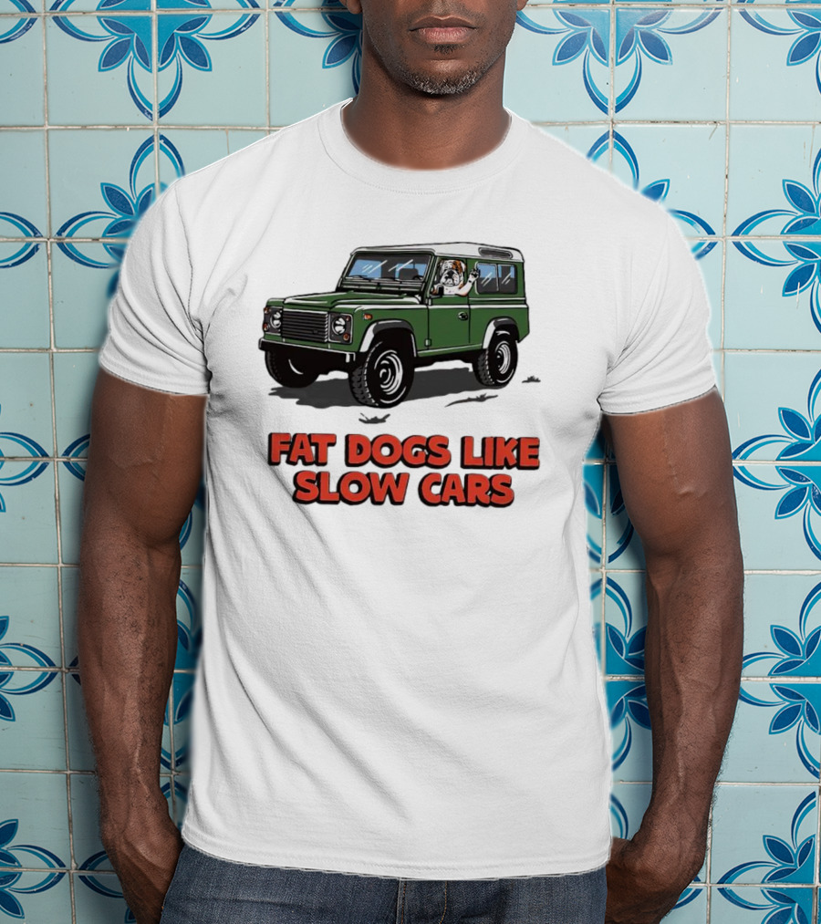 Fat Dogs Enjoy Slow Rides In Classic Off-Road Vehicles T-Shirt