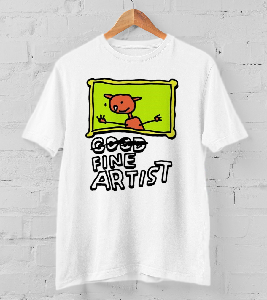 Good Fine Artist Drawing In Frame T-Shirt