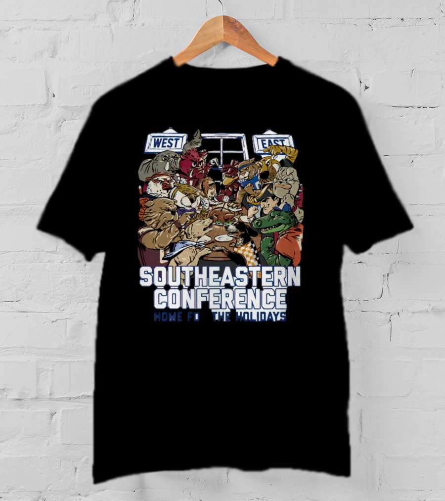 Southeastern Conference West East Rivalry Home For The Holidays T-Shirt
