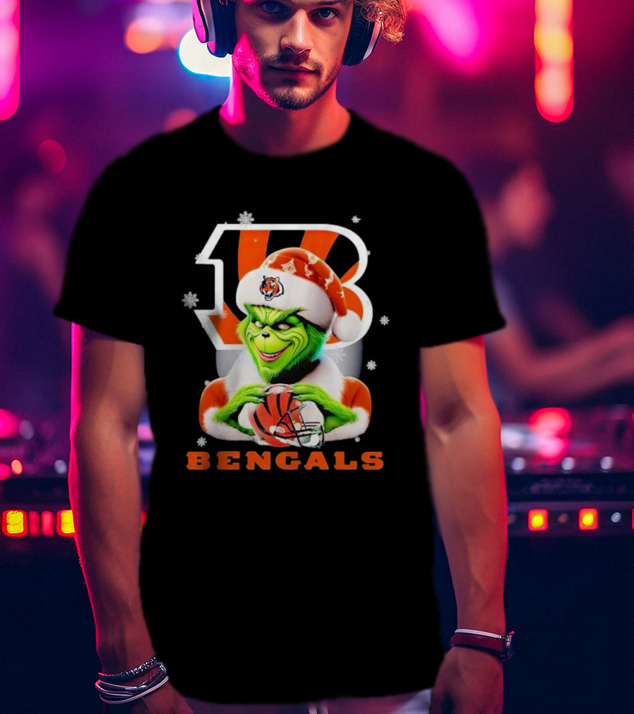 Grinch Cincinnati Bengals Christmas T-Shirt