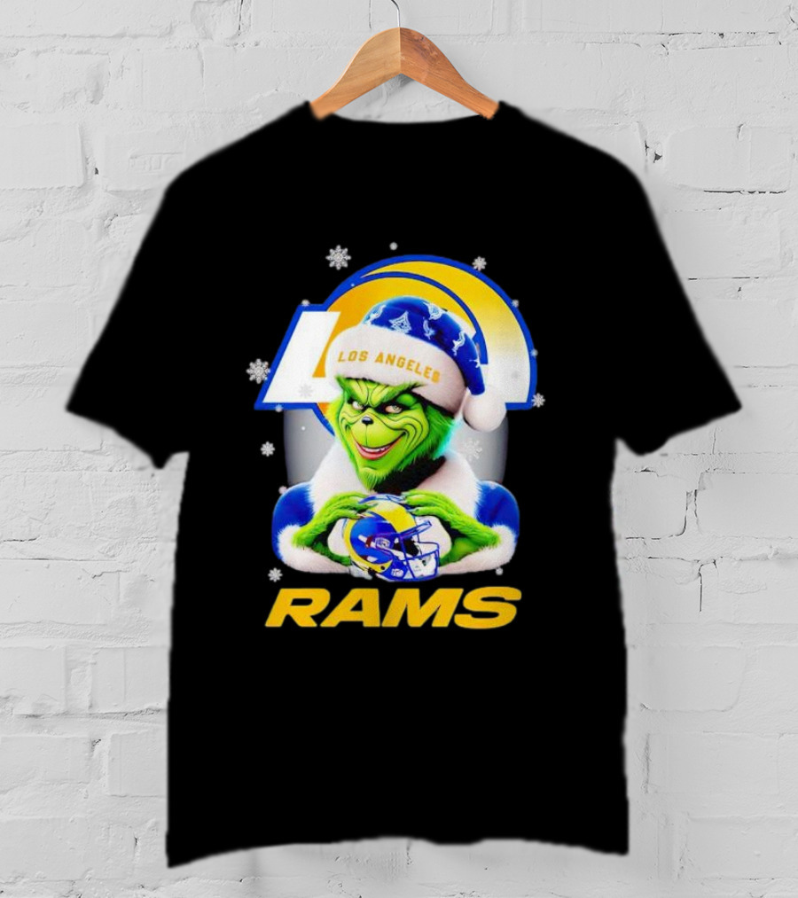 Grinch Los Angeles Rams Christmas T-Shirt