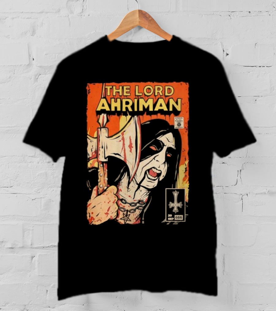 The Lord Ahriman Comic Axe Blood 20 Sep 666 Cover T-Shirt