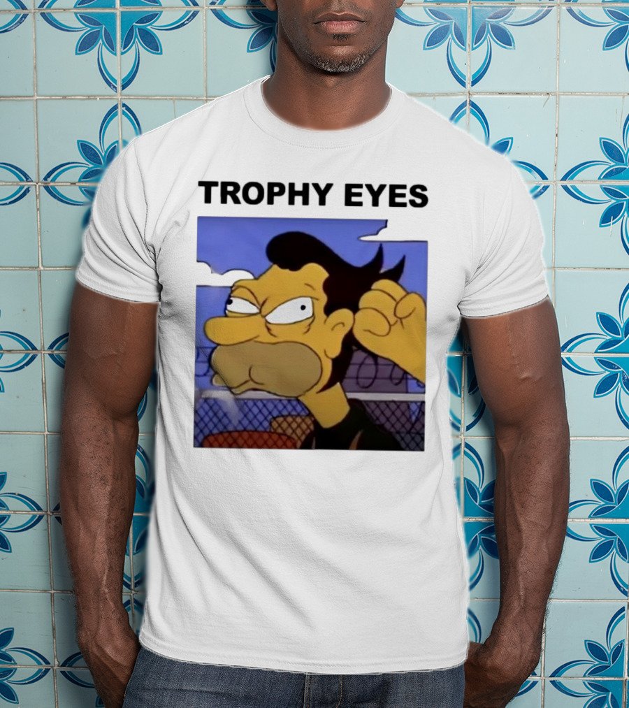 TROPHY EYES The Simpson Character Image T-Shirt