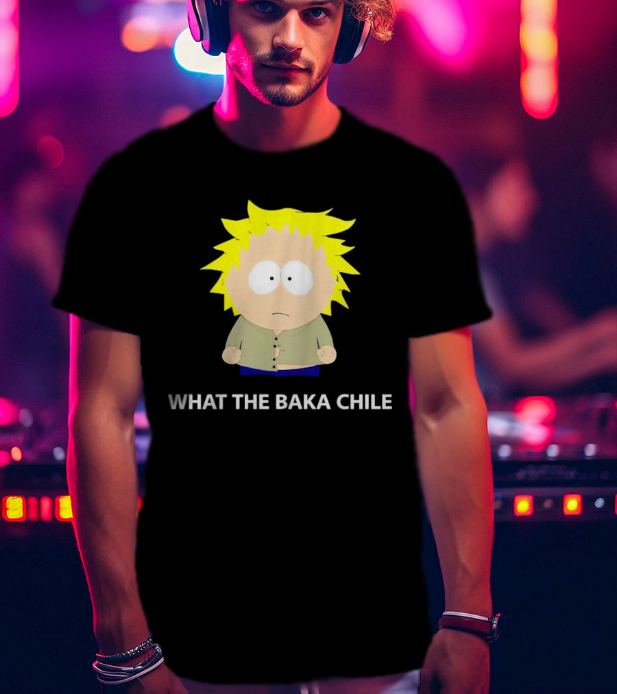 WHAT THE BAKA CHILE South Park Style Character T-Shirt