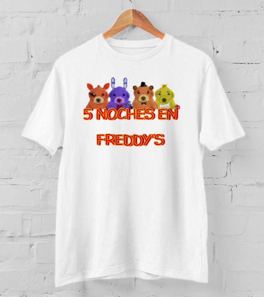 5 Noches En Freddy’s Peluches Colores Animatronics T-Shirt