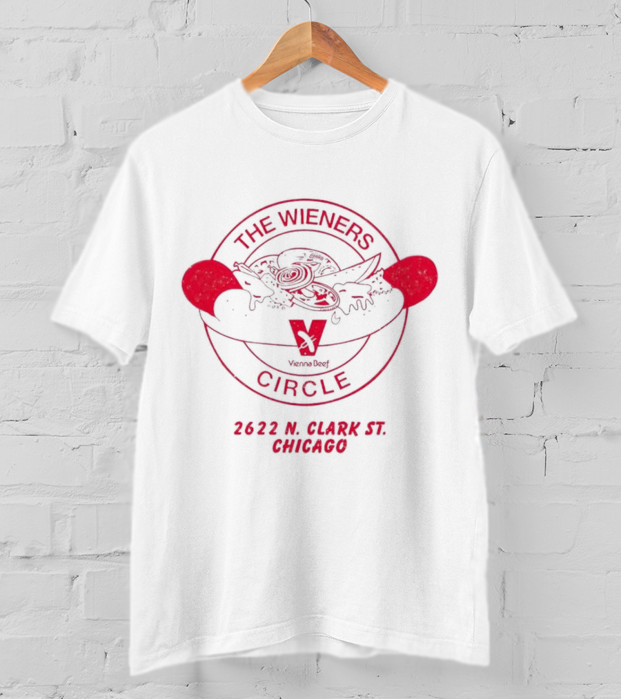 Jason Kelce Vienna Beef The Wieners Circle 2622 N Clark St Chicago T-Shirt