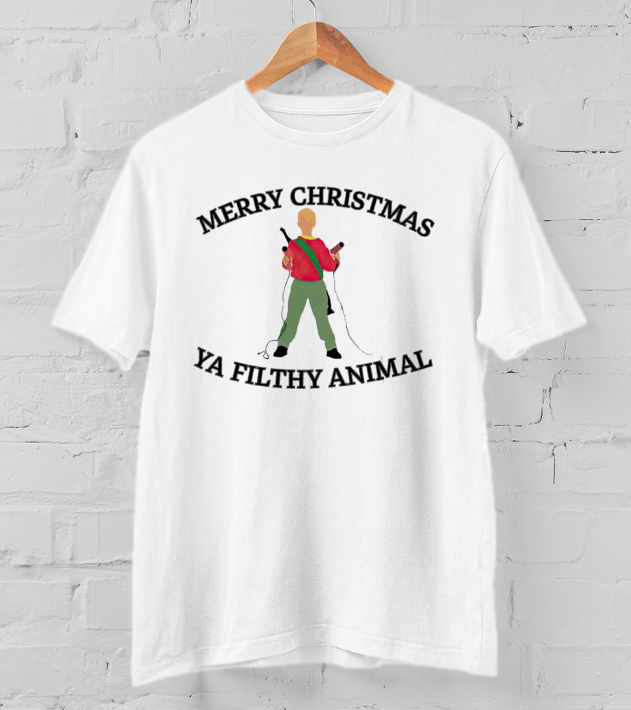 Merry Christmas Ya Filthy Animal Kevin McCallister Home Alone T-Shirt