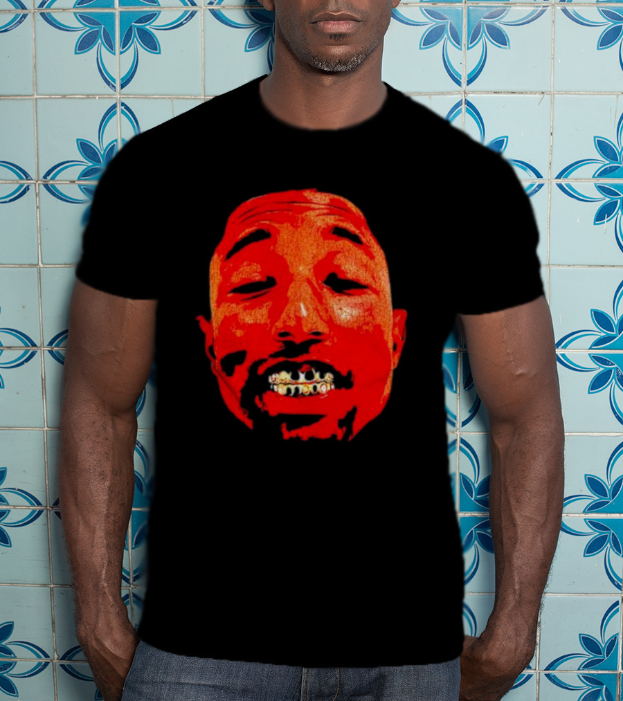 Pharrell Suicide Wrist Red Tee Face Grills T-Shirt