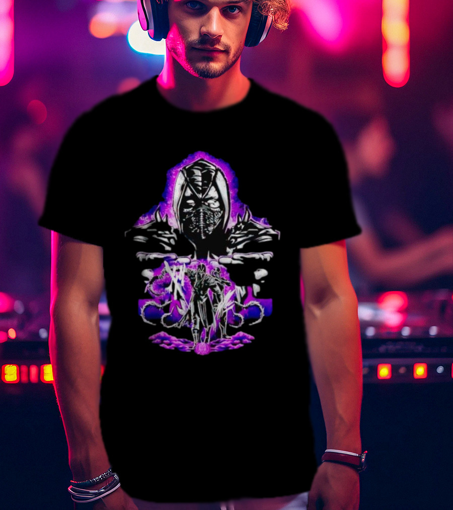 Noob Saibot's Shadow Assault With Purple Aura T-Shirt