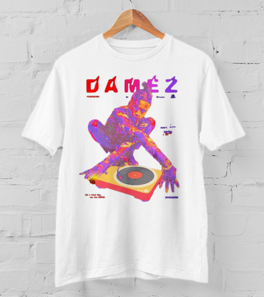 Damez Presents HIPHOP50 Vibrant Turntable Experience T-Shirt