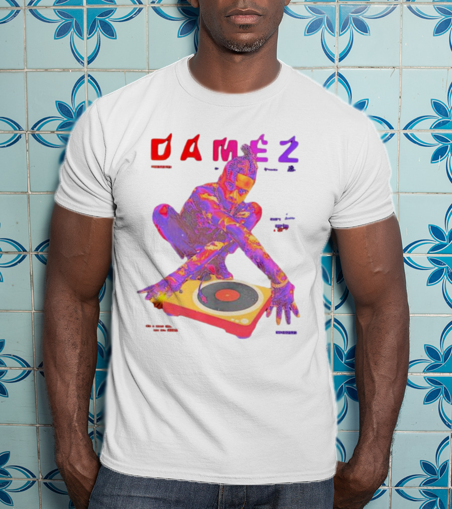 Damez Presents HIPHOP50 Vibrant Turntable Experience T-Shirt