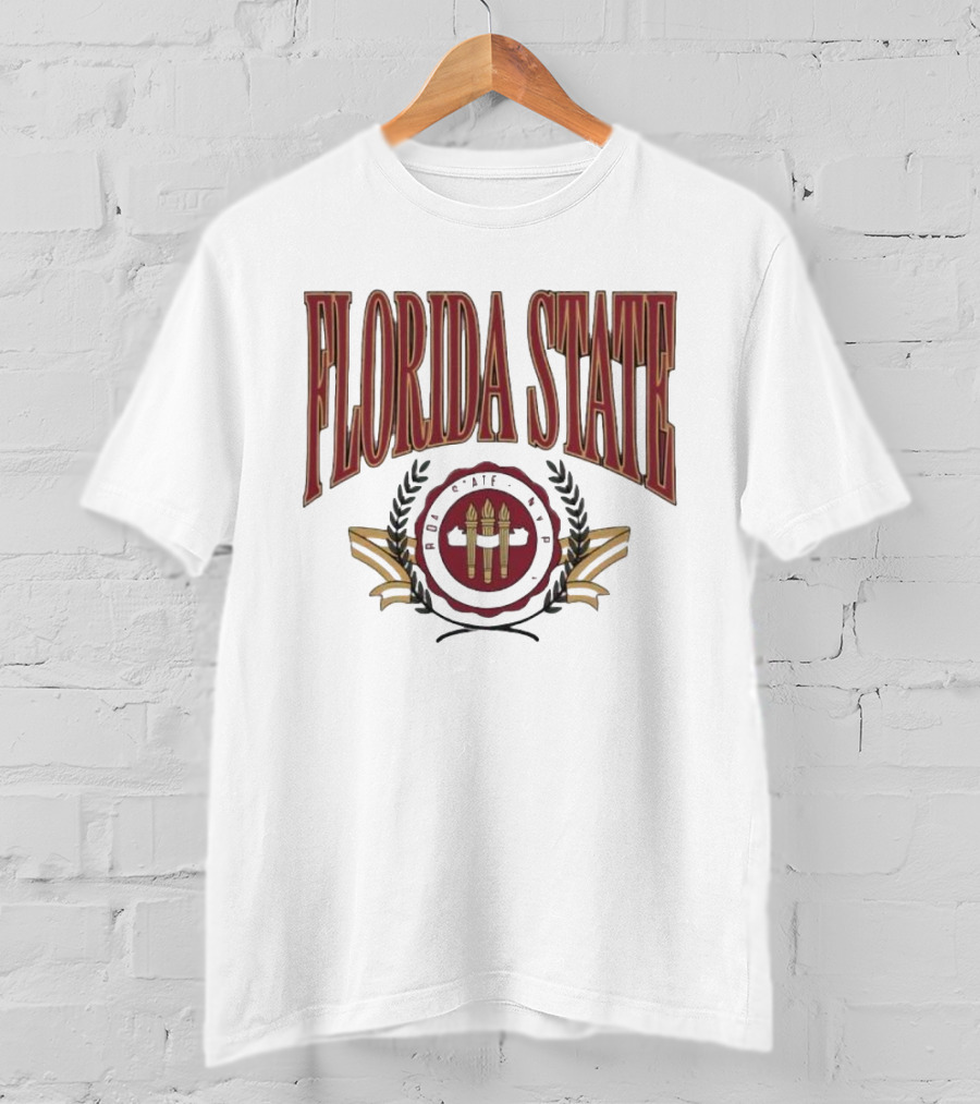 Florida State Emblem Torch Laurel T-Shirt