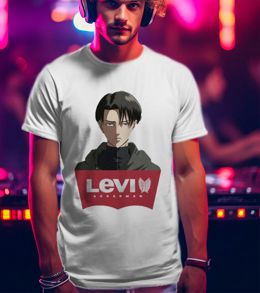 Levi Ackerman Anime Character Iconic T-Shirt