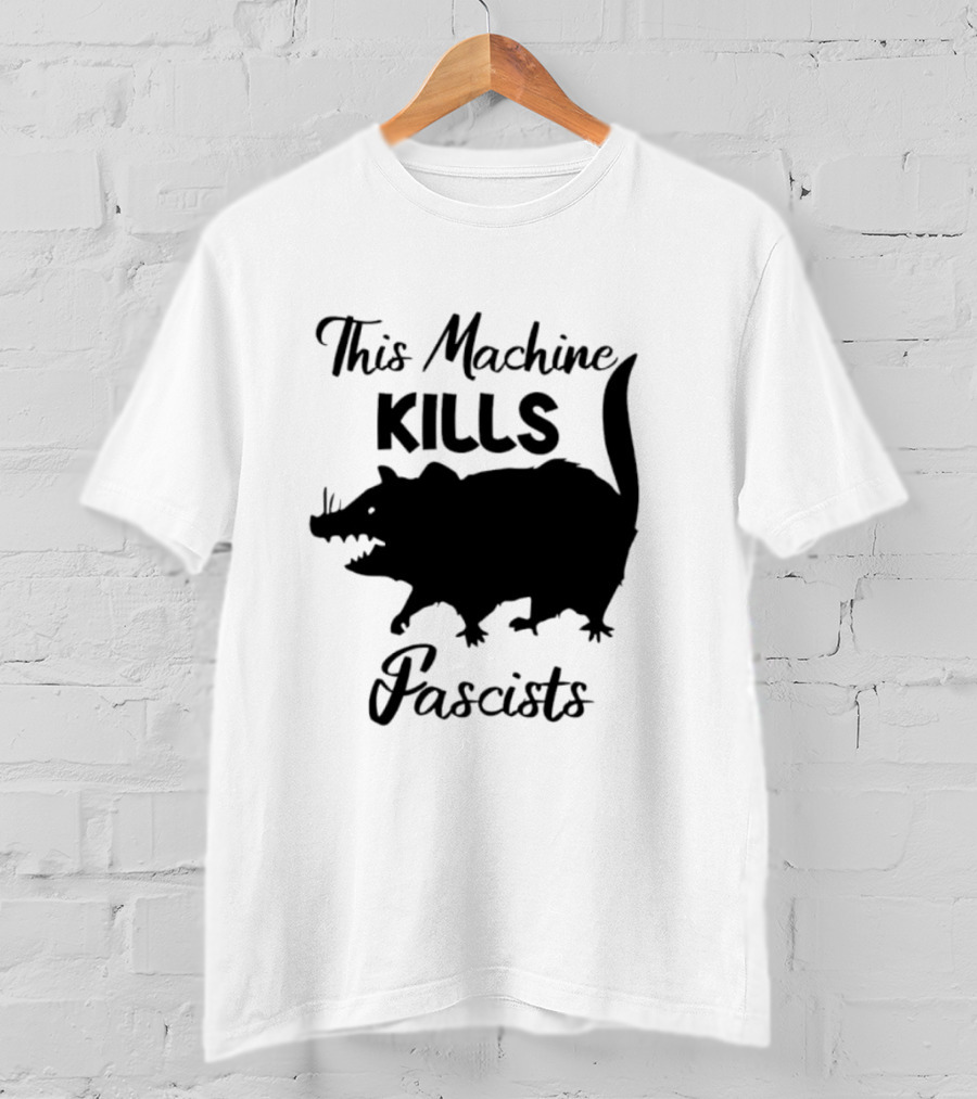 This Machine Kills Fascists Rat T-Shirt